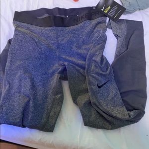 gray nike pro leggings